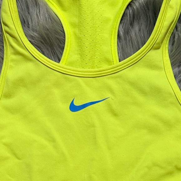 Nike Pro Dri-Fit Training Tank Top Neon Yellow Volt Size Small - Picture 4 of 4